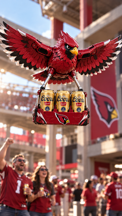 Arizona Cardinals drone artwork