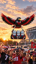 Atlanta Falcons drone artwork