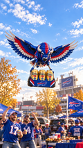 Buffalo Bills drone artwork