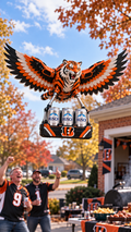 Cincinnati Bengals drone artwork