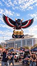 Houston Texans drone artwork